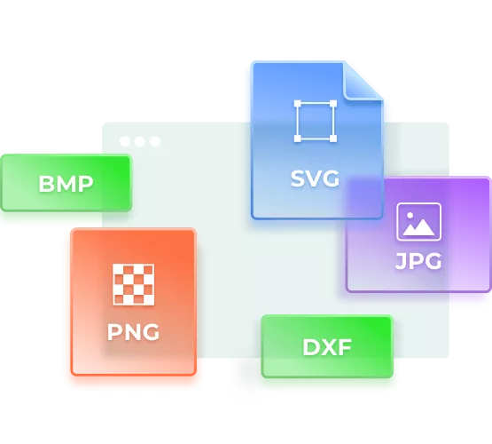 verwenden Sie BPM-, SVG-, JPG-, PNG und DXF-Dateien in der xTool Software.