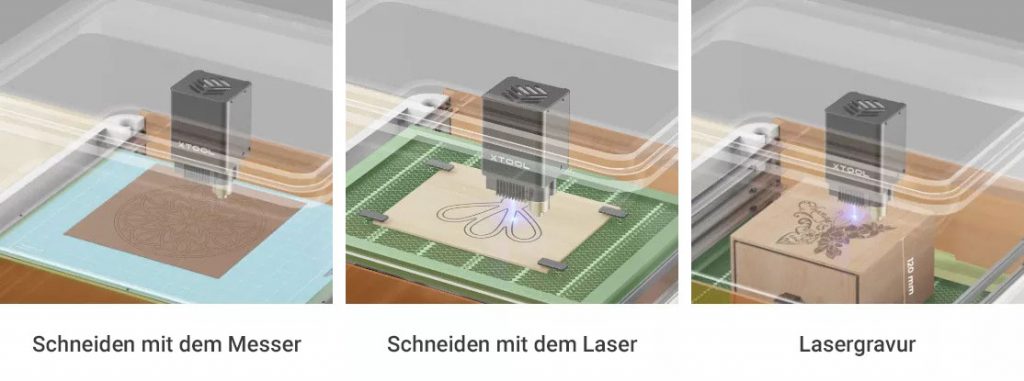 Schneiden und lasern mit dem xTool M1.