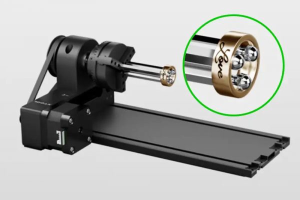 Spannen Sie Ringe in die Rotations Erweiterung ein.