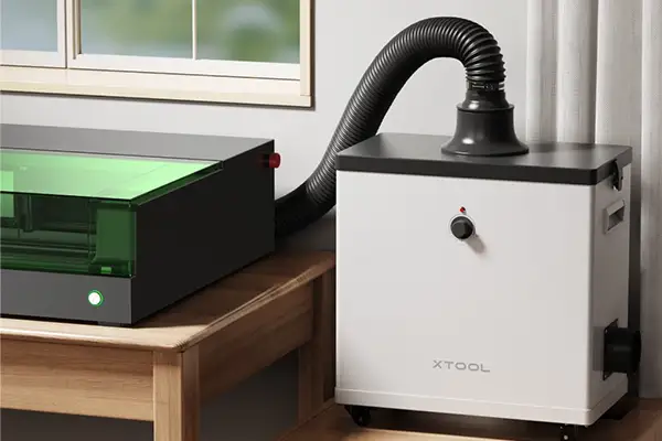 Sicheres und angenehmes Arbeiten mit Ihrem xTool S1 in geschlossenen Räumen.