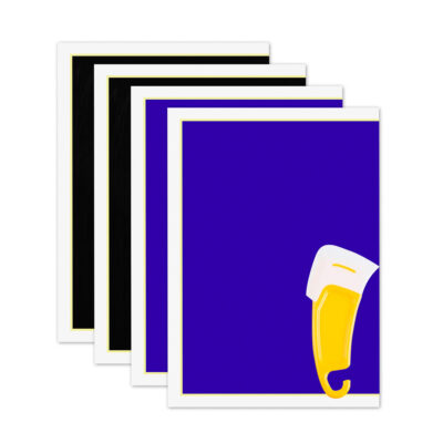 xTool Beschriftungspapier in schwarz und blau