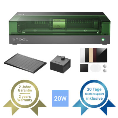 xTool S1 20W Diodenlaser im vorteilhaften Basic-Bundle in schwarz