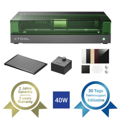 xTool S1 40W Diodenlaser im vorteilhaften Basic-Bundle in schwarz