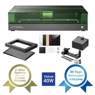 xTool S1 Diodenlaser - Deluxe Bundle - Schwarz, 40W