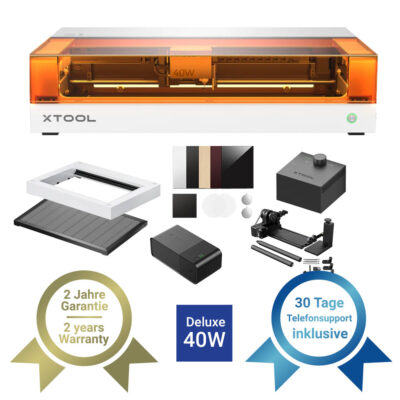 xTool S1 40W Deluxe Bundle in weiss