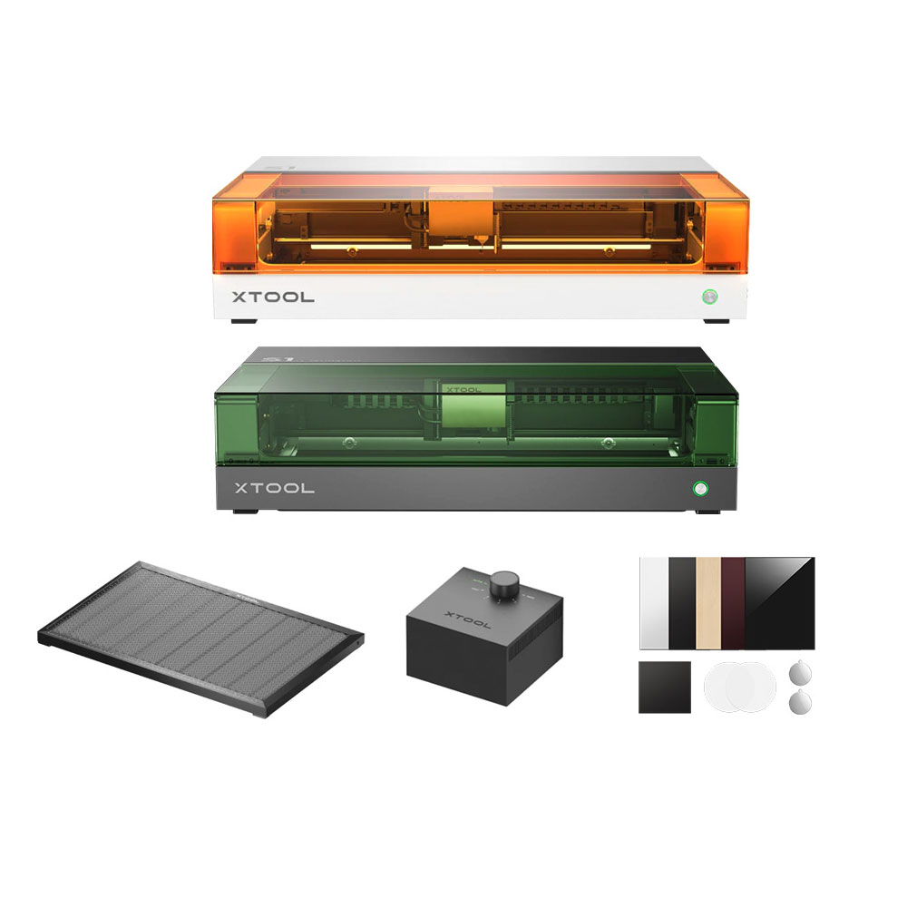 xTool S1 Diodenlaser im vorteilhaften Basic-Bundle in schwarz/weiß