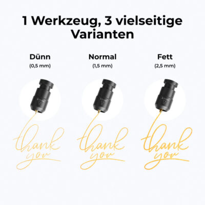 xTool M1 Ultra Heißfolienstift Kit - verschiedene Prägestärken