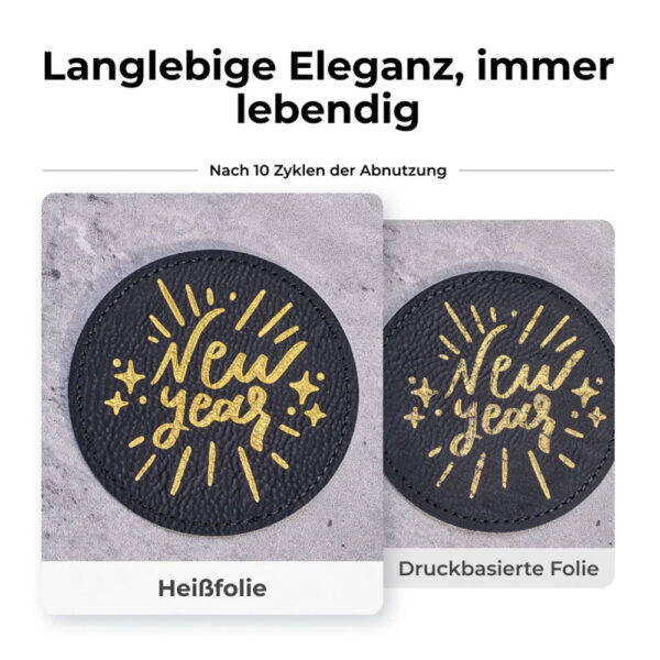 xTool M1 Ultra Heißfolienstift Kit - Beispiel lebendiger Folientransfer