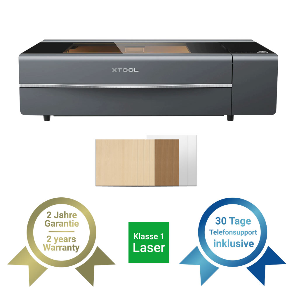 xTool P2S 55W CO2-Laser als LK1 Variante in schwarz