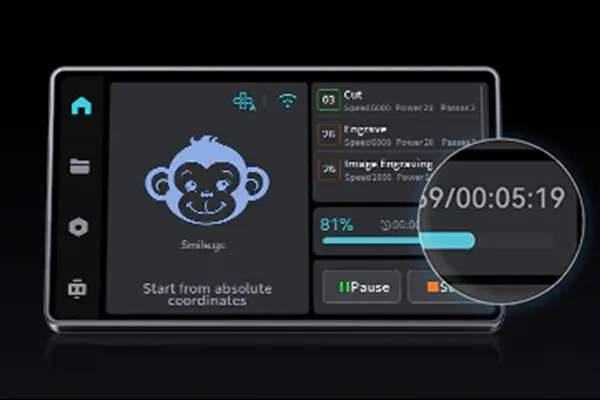 Der Creality A1 Pro ist ausgestattet mit einem Touchdisplay.
