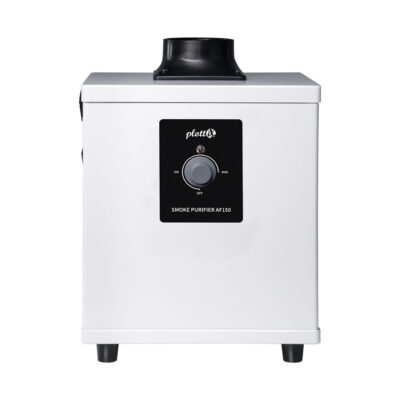 plottiX Abluftfilter AF150 in weiß für Creality Laser - Frontalansicht