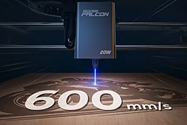 Der Creality A1 Pro hat eine maximale Gravur Geschwindigkeit von 600m/s
