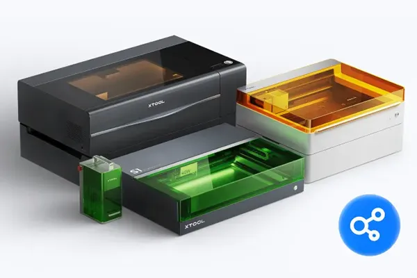 In der xTool Studio Software können Sie gleichzeitig mehrere Laser problemlos ansteuern.