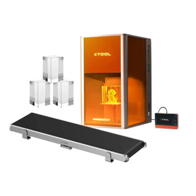 xTool F2 Ultra UV Laser + Streamline Förderband und Kristallglas