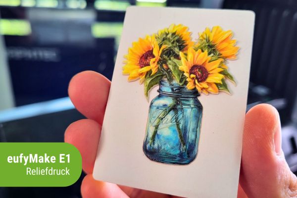 Reliefdruck mit dem eufyMake E1 UV-Drucker