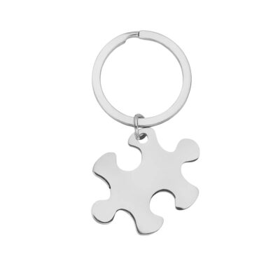 Puzzleteil Schlüsselanhänger Edelstahl