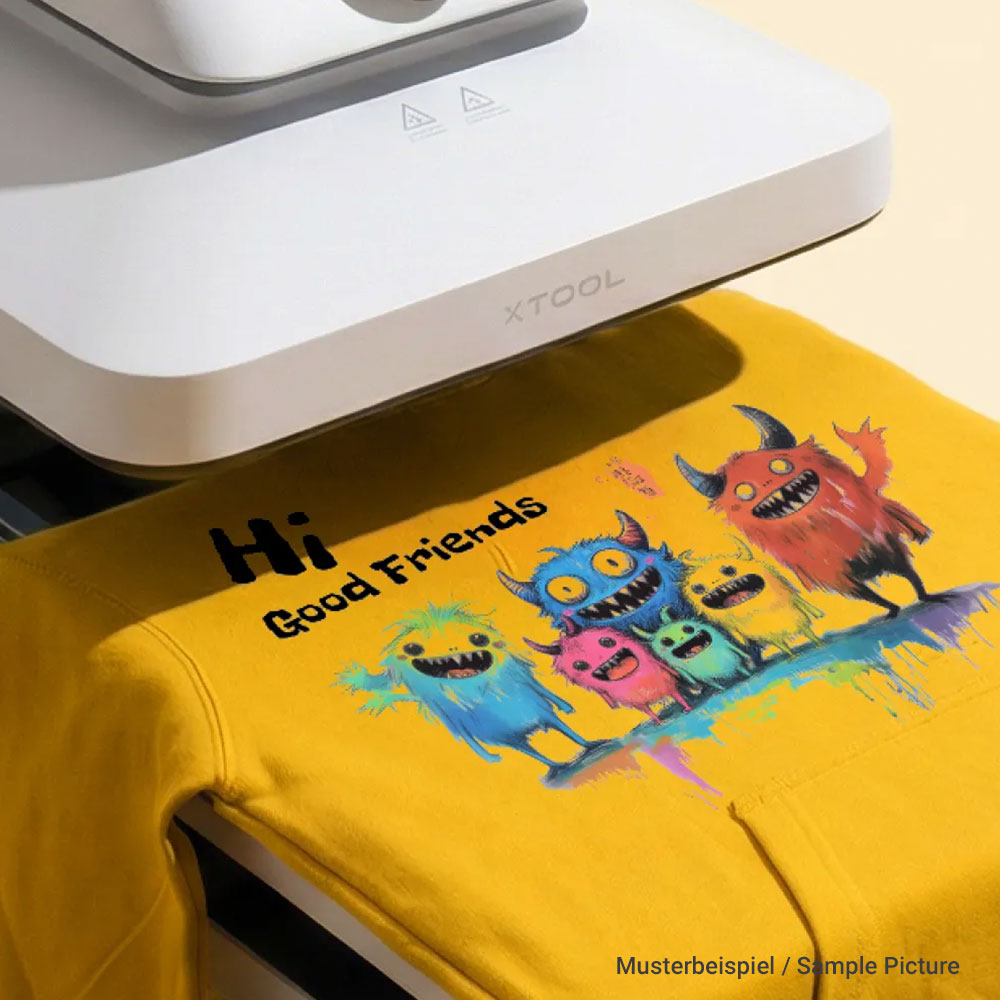 xTool WonderPress Transferpresse - Anwendungsbeispiel