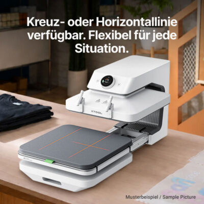 xTool Laser-Positionierstift für die WonderPress Transferpresse - Aufgebaut