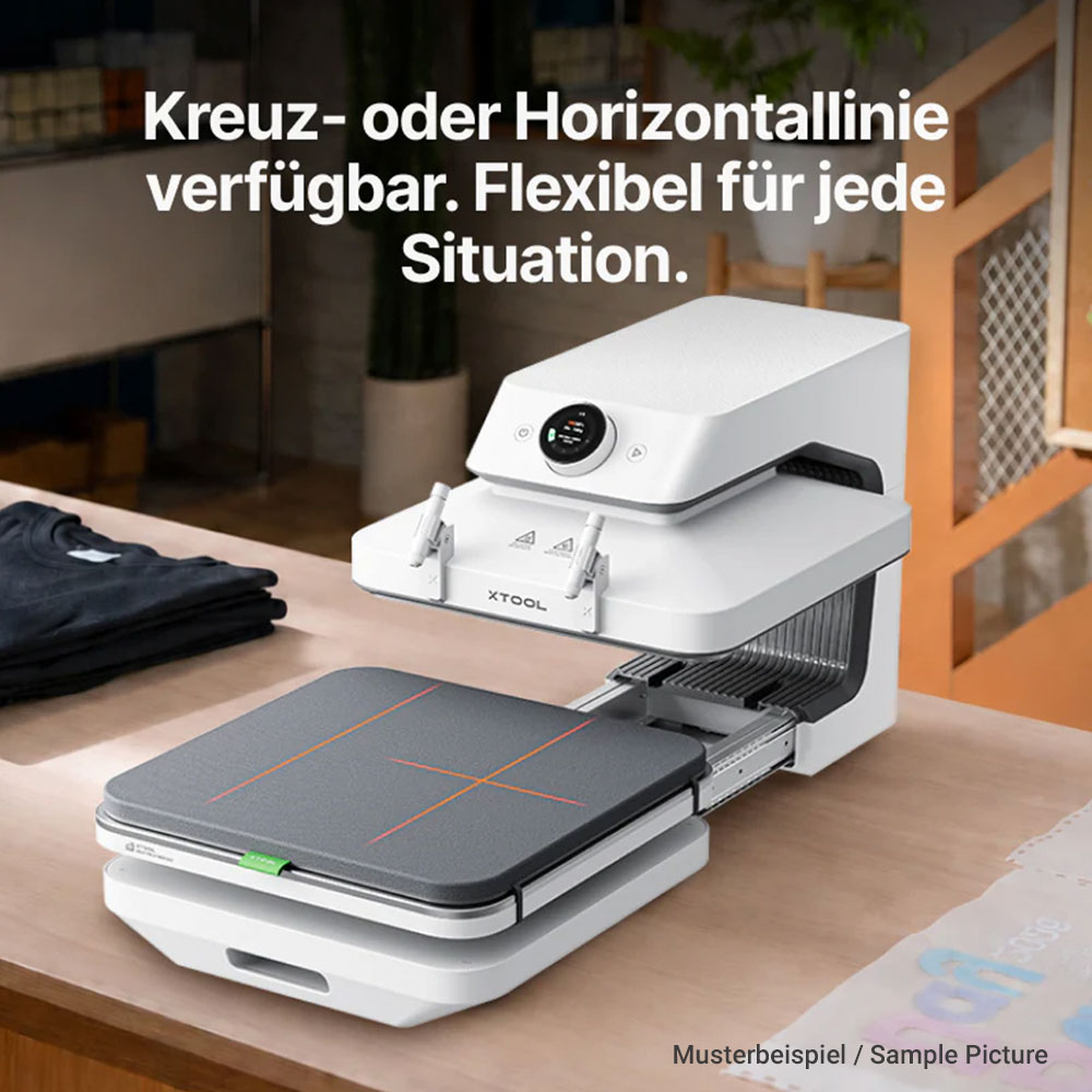 xTool Laser-Positionierstift für die WonderPress Transferpresse - Aufgebaut