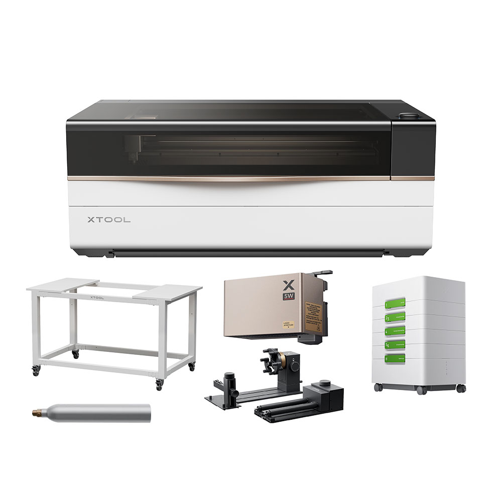 xTool P3 CO2-Laser im Purifier Kit mit zusätzlichem 5W Infrarot-Modul