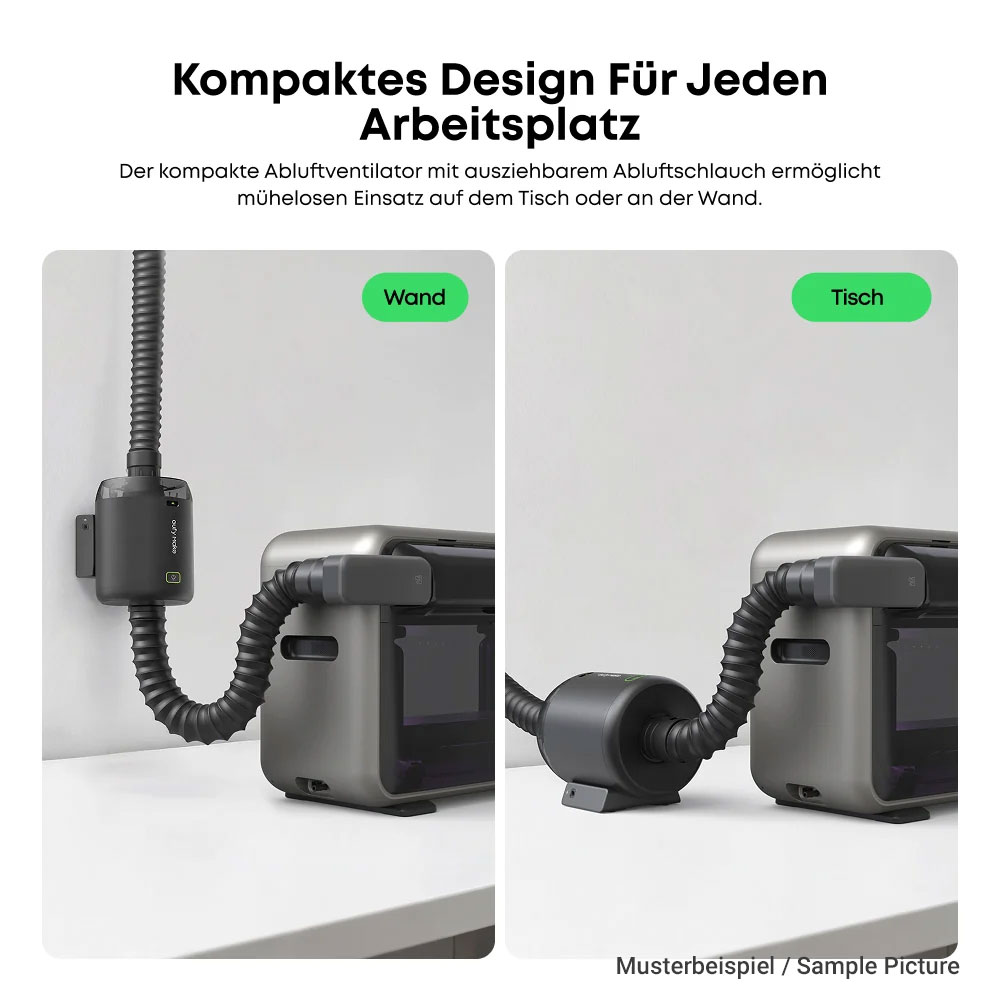 eufyMake Abluftventilator-Set - Montageoptionen